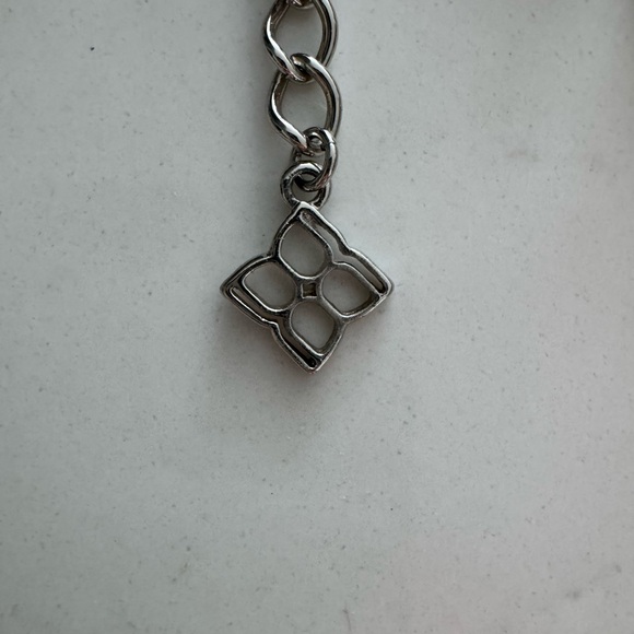 BCBG Chunky Tribal Statement Necklace in Bone and Silver - Picture 5 of 6